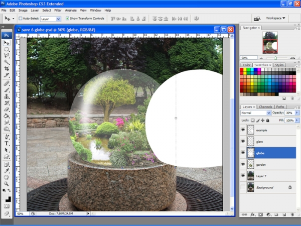 Creation of Summer Globe: Step 5